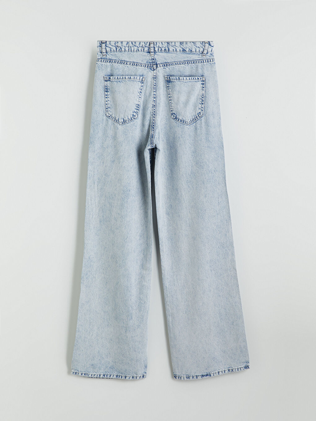 İndigo Wideleg Kadın Jean Pantolon-5