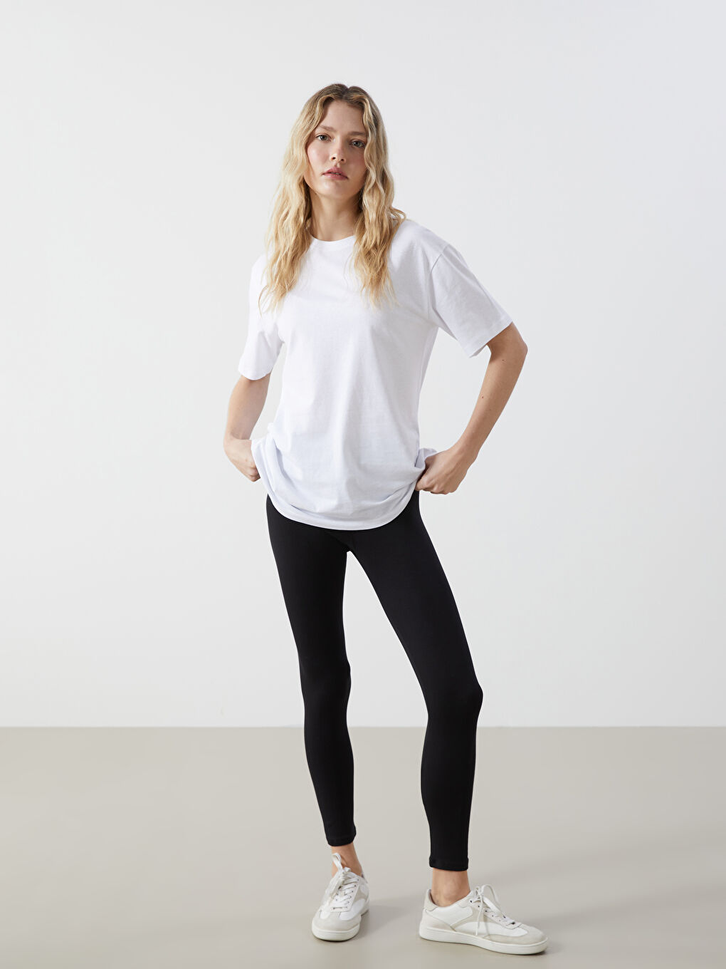 Women's Elastic Waist Leggings -S5GP87Z8-CVL