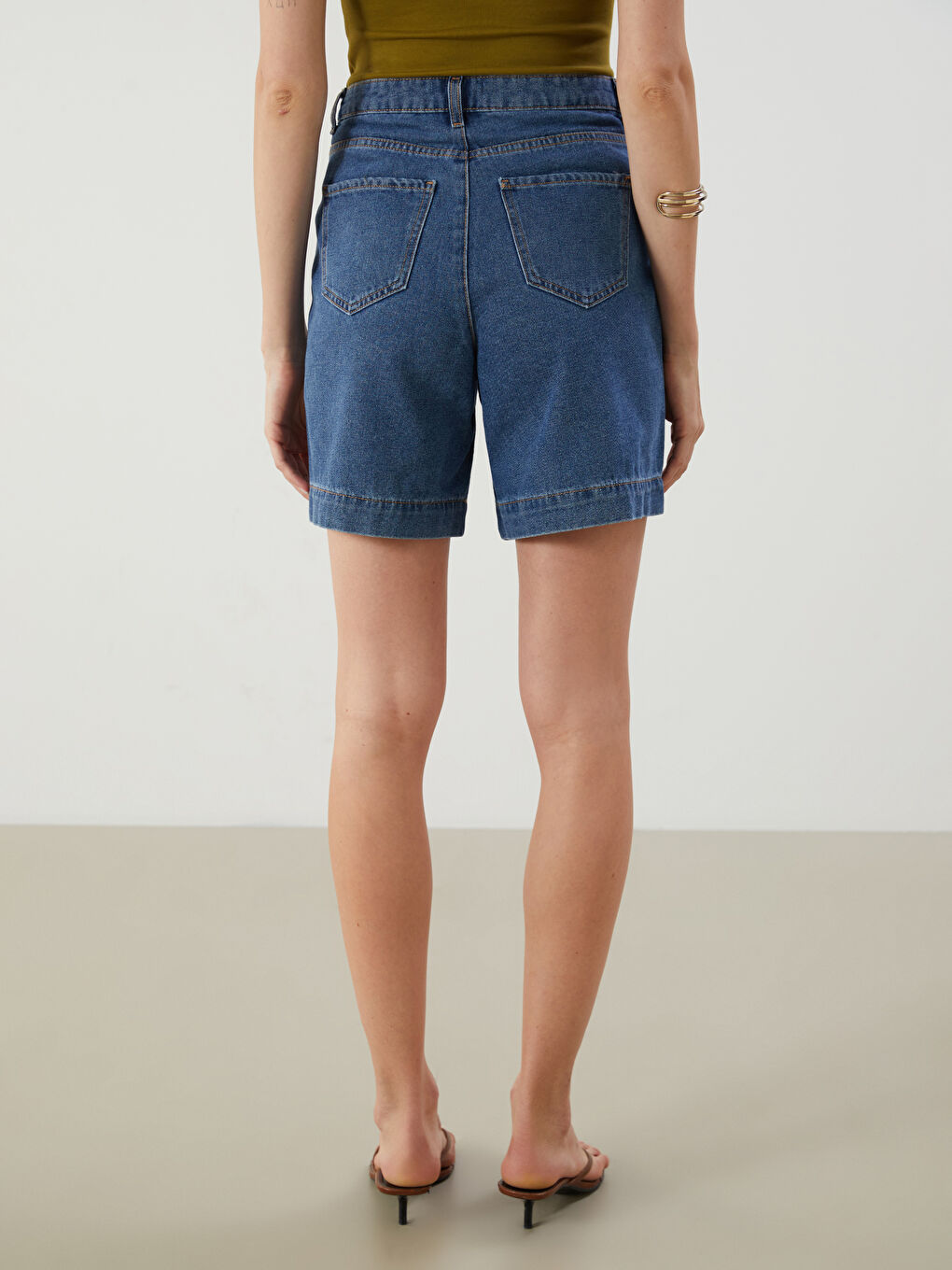 LCW Jeans Bermuda Fit Women's Denim Shorts -S5GP88Z8-507