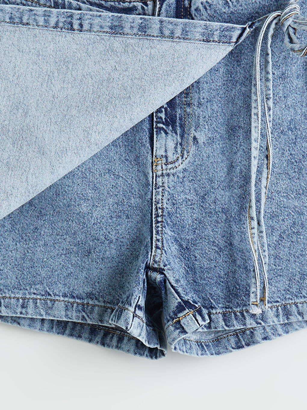 Standard Fit Women's Denim Skort -S5GP92Z8-507