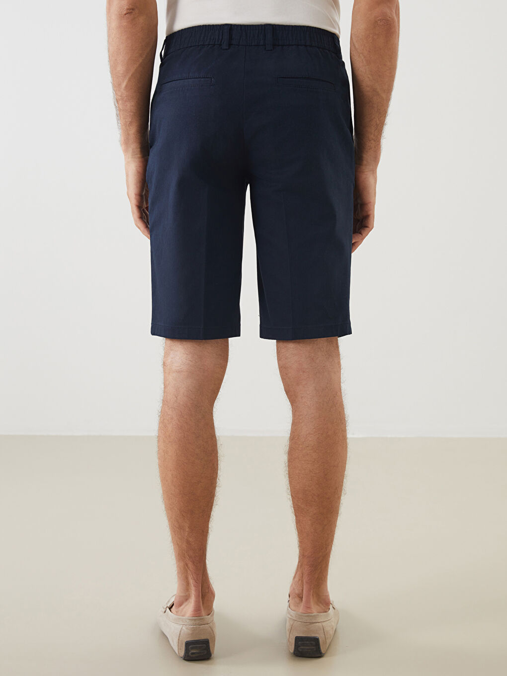 Lacivert Standart Kalıp Erkek Şort-3