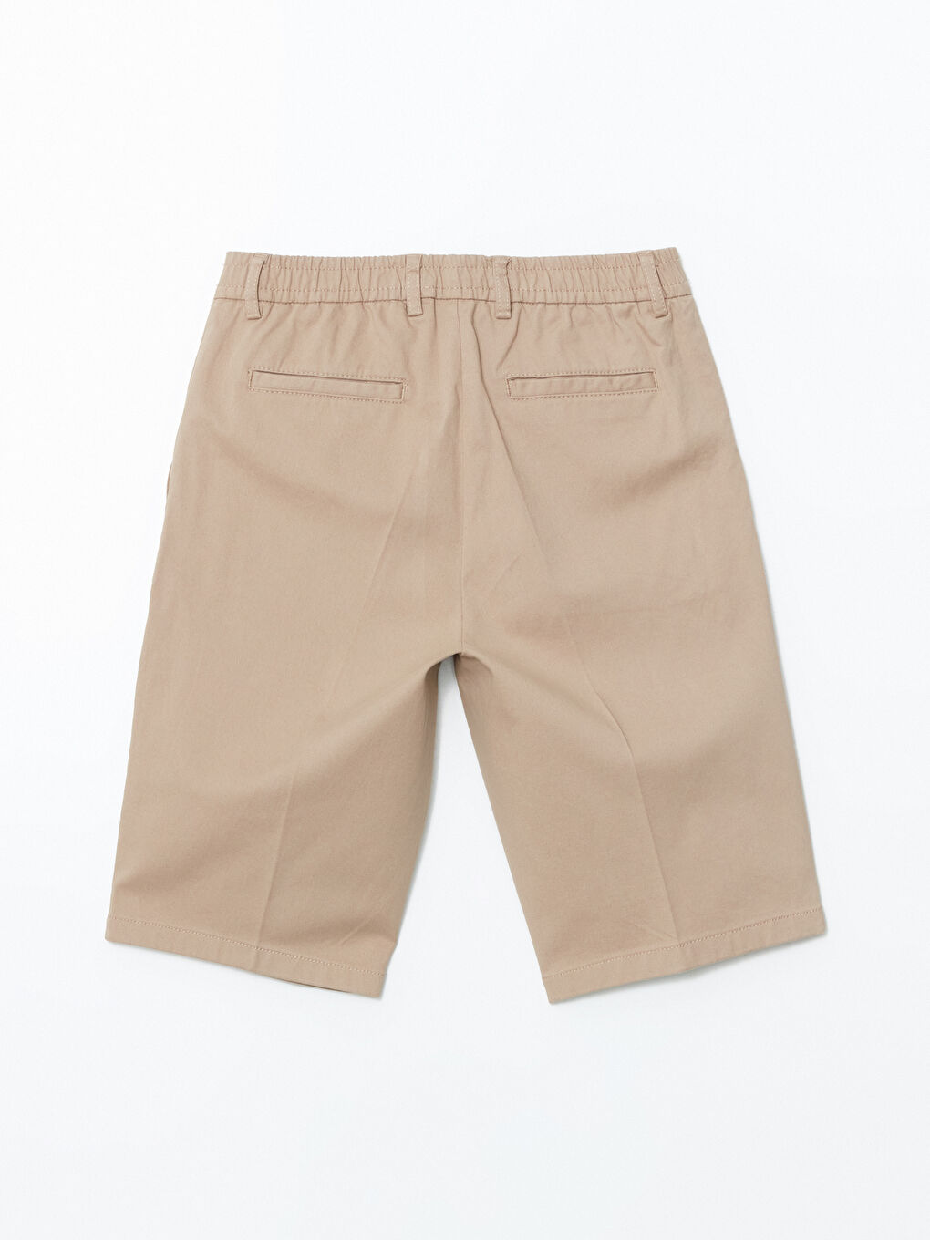 Bej Standart Kalıp Erkek Şort-5