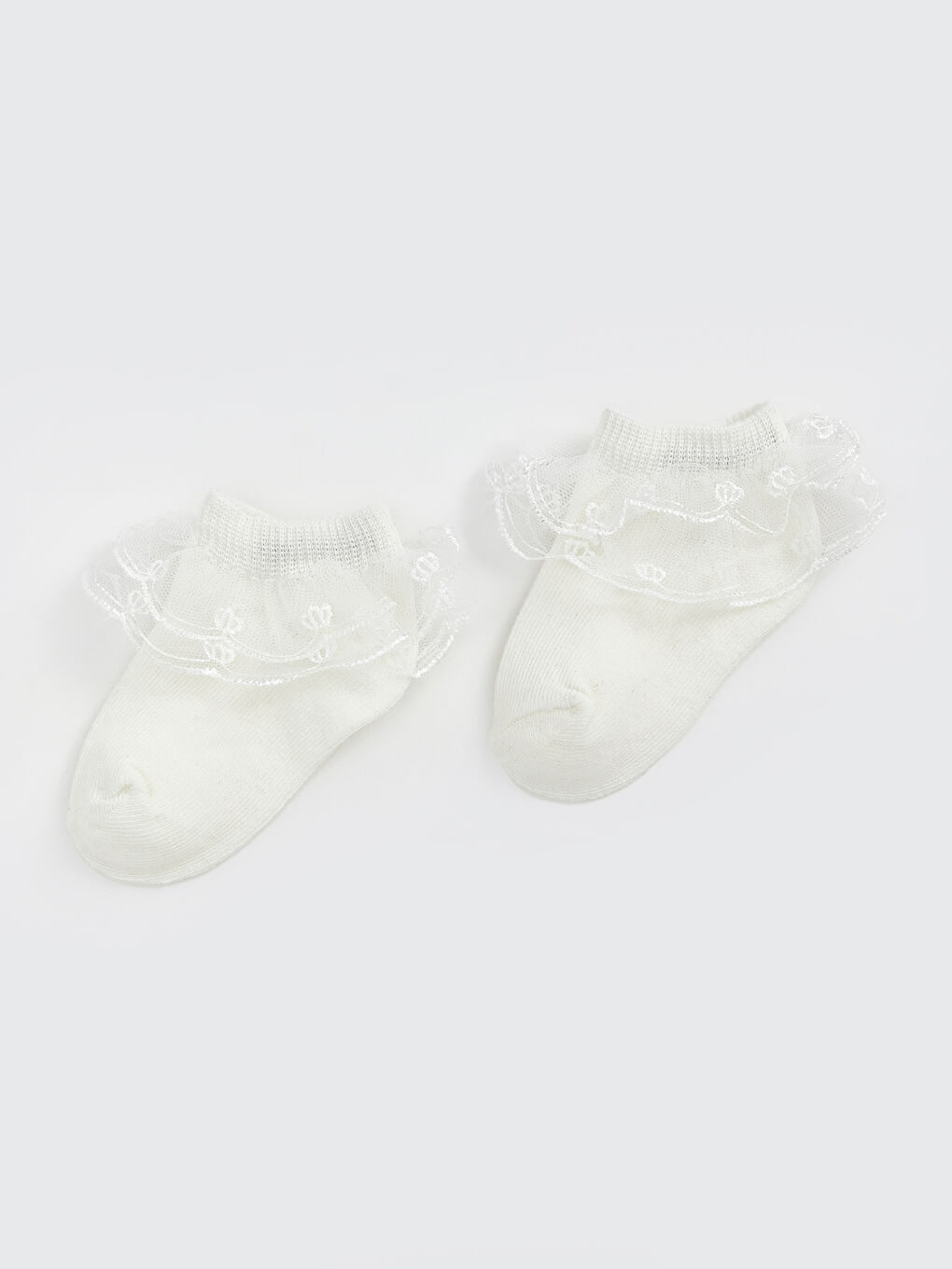 Basic Lace Baby Girl Booties Socks -S5GQ13Z1-FDU