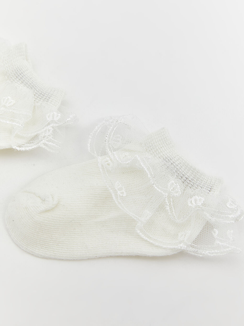 Basic Lace Baby Girl Booties Socks -S5GQ13Z1-FDU