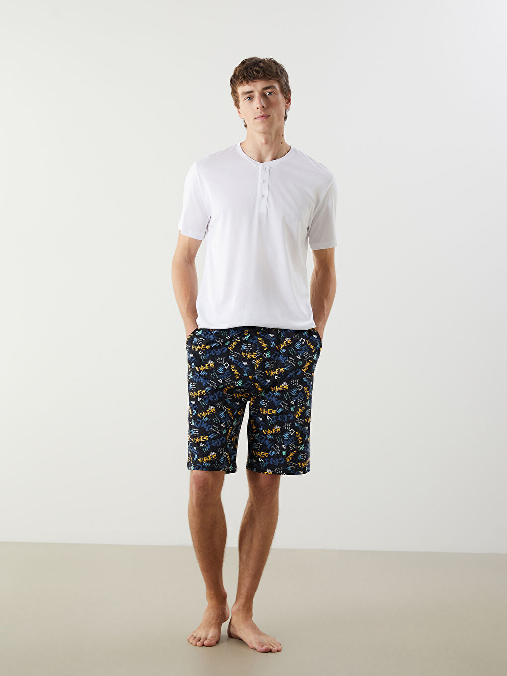 LC WAIKIKI Siyah Standart Kalıp Erkek Pijama Alt Şort