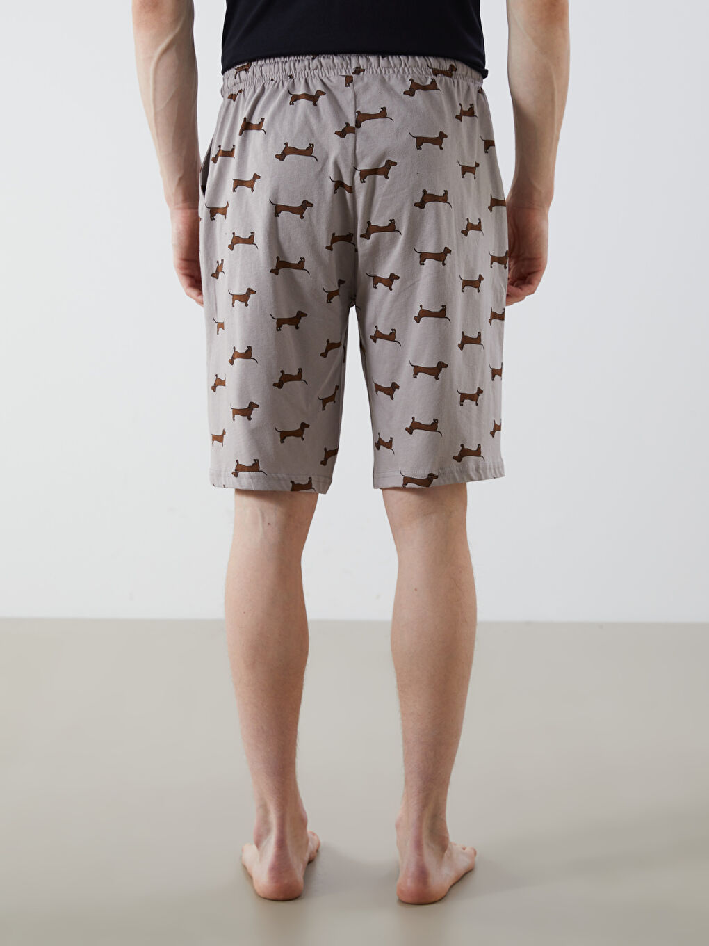 Standard Fit Men's Pyjama Bottom Shorts -S5GQ17Z8-LQB