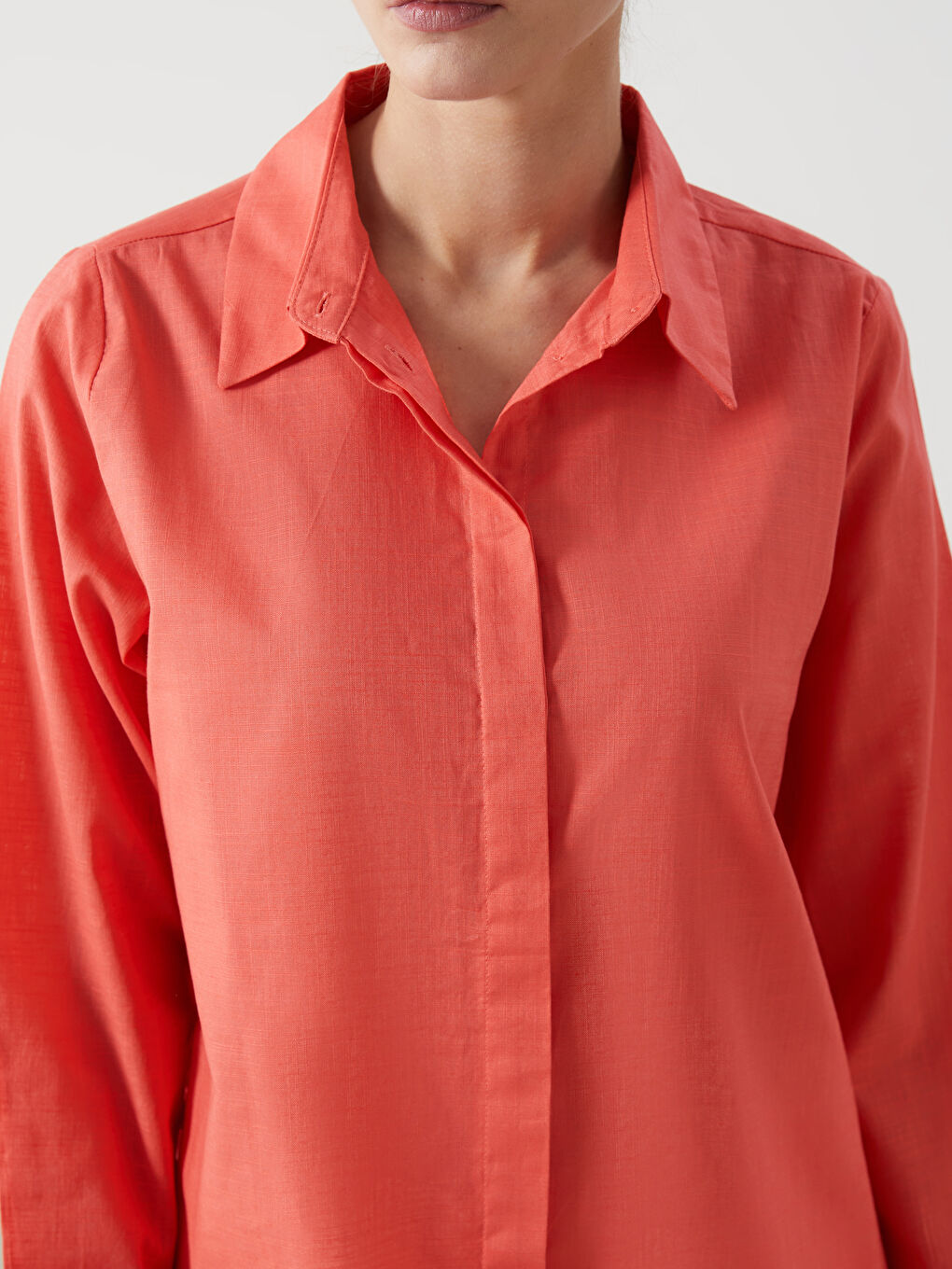 LC Waikiki Hidden Button Women's Shirt Tunic -S5GQ18Z8-Q2N