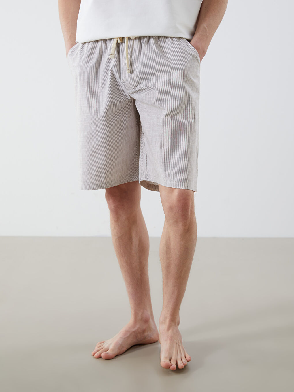 Standard Fit Men's Pyjama Bottom Shorts -S5GQ20Z8-LE8