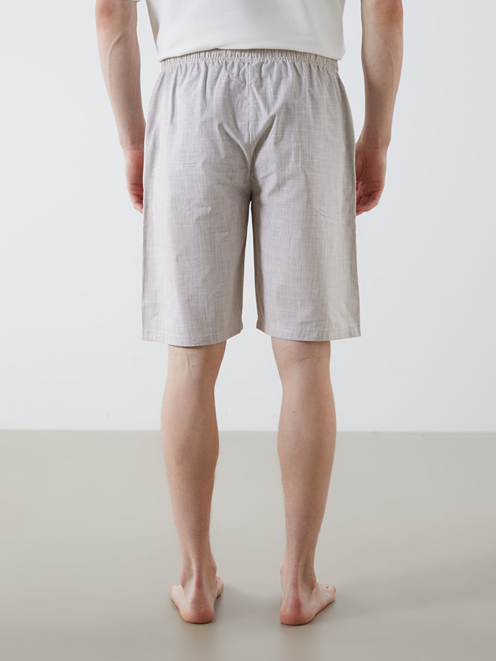 Standard Fit Men's Pyjama Bottom Shorts -S5GQ20Z8-LE8