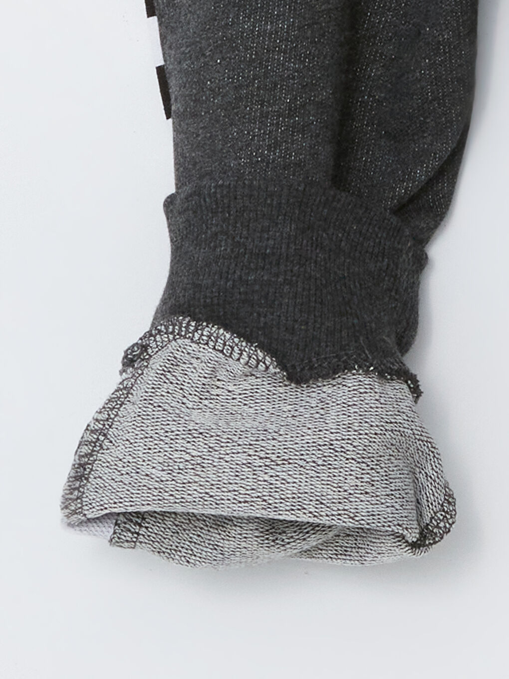 Antrasit Bisiklet Yaka Baskılı Erkek Çocuk Eşofman Alt-2