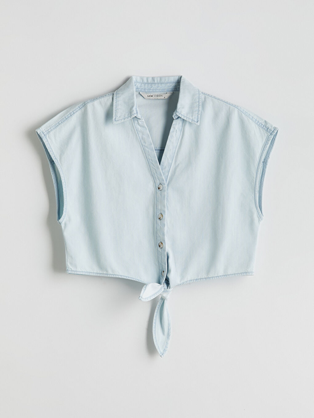 Woman INDIGO Denim Shirt -S5GQ72Z8-311