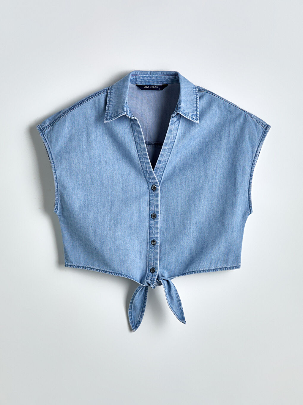 Woman INDIGO Denim Shirt -S5GQ72Z8-507