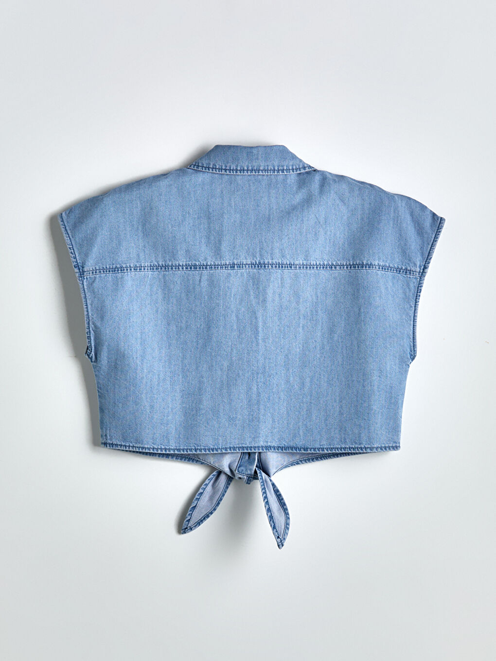 Woman INDIGO Denim Shirt -S5GQ72Z8-507