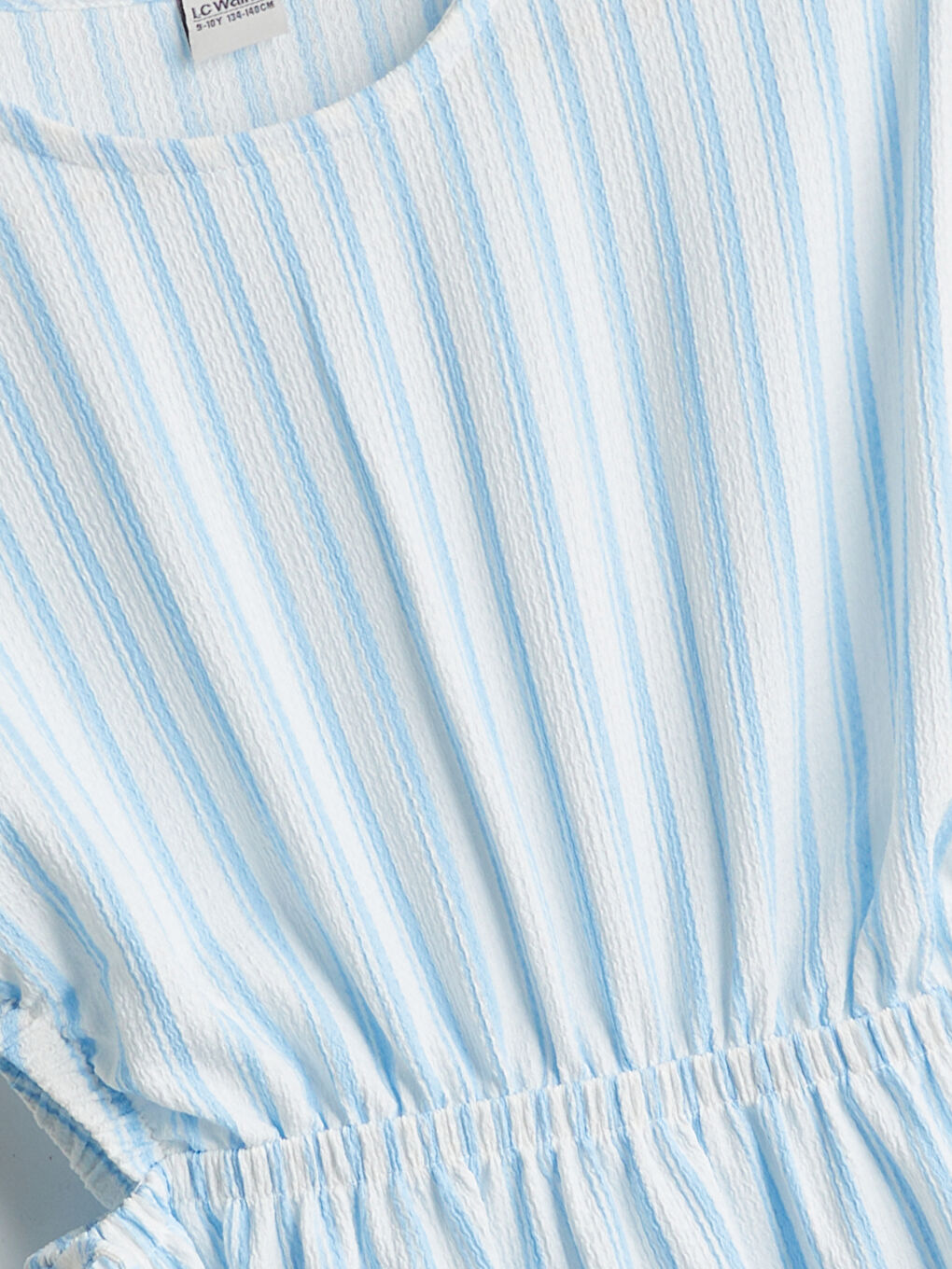 Crew Neck Striped Girls' Dress -S5GQ76Z4-LU7
