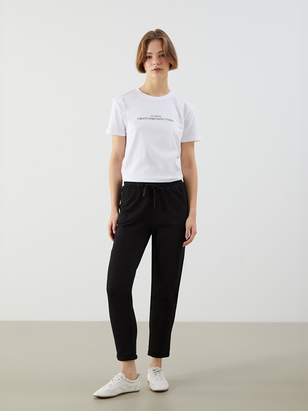 Women's Sweatpants with Elastic Waist -S5GQ78Z8-CVL