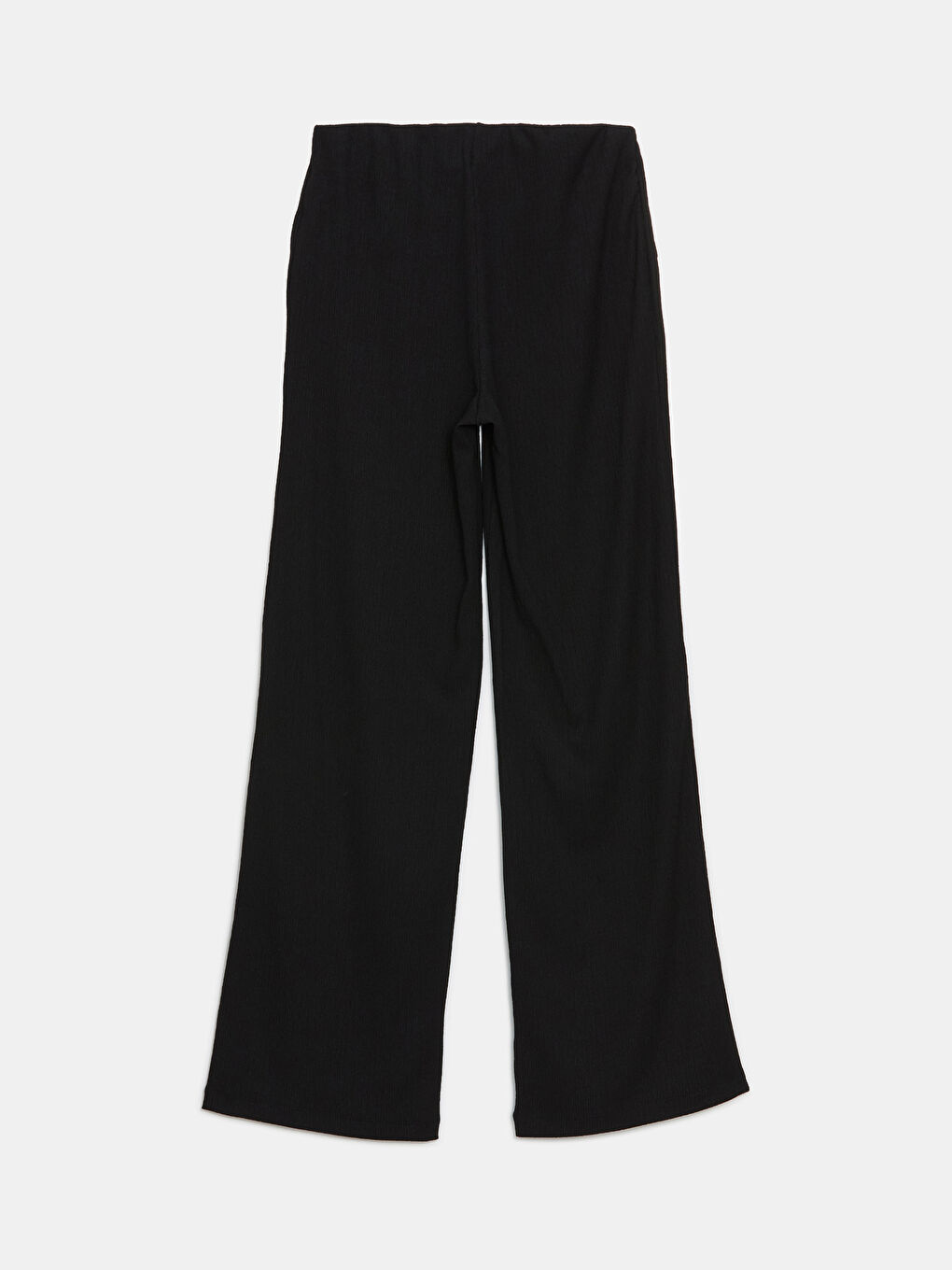 Siyah Beli Lastikli Kadın Pantolon-5