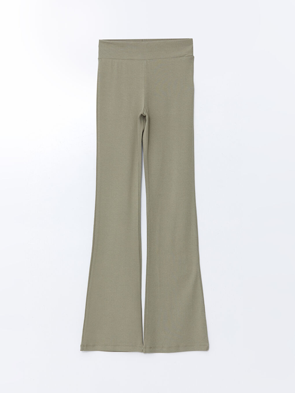 Haki Beli Lastikli Kadın Eşofman Altı-4