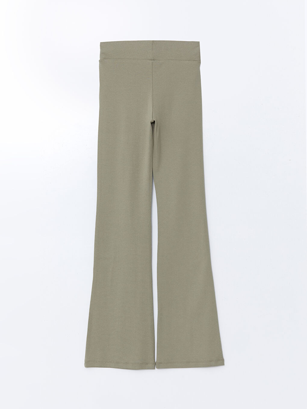 Haki Beli Lastikli Kadın Eşofman Altı-5