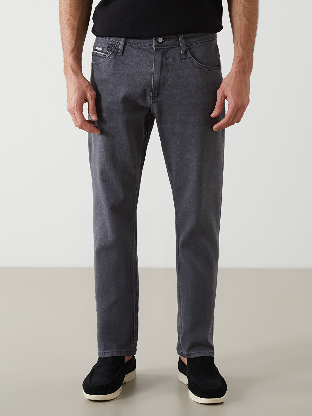 Gri 779 Regular Fit Erkek Jean Pantolon-1