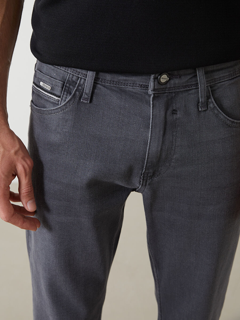 Gri 779 Regular Fit Erkek Jean Pantolon-2