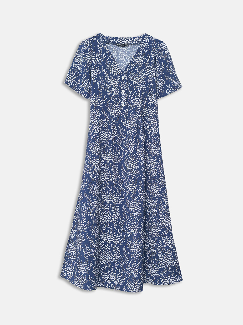 V Neck Floral Women's Dress -S5GR14Z8-LSJ