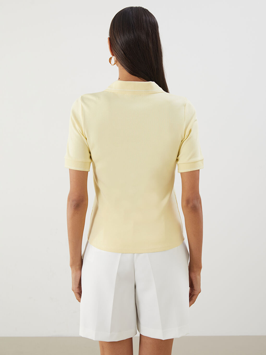 Polo Neck Women's T-Shirt -S5GR31Z8-FEZ