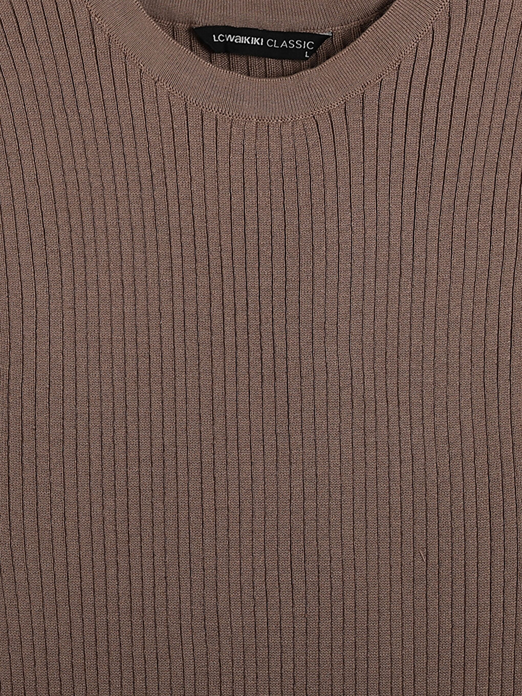 Crew Neck Knit Dress-6