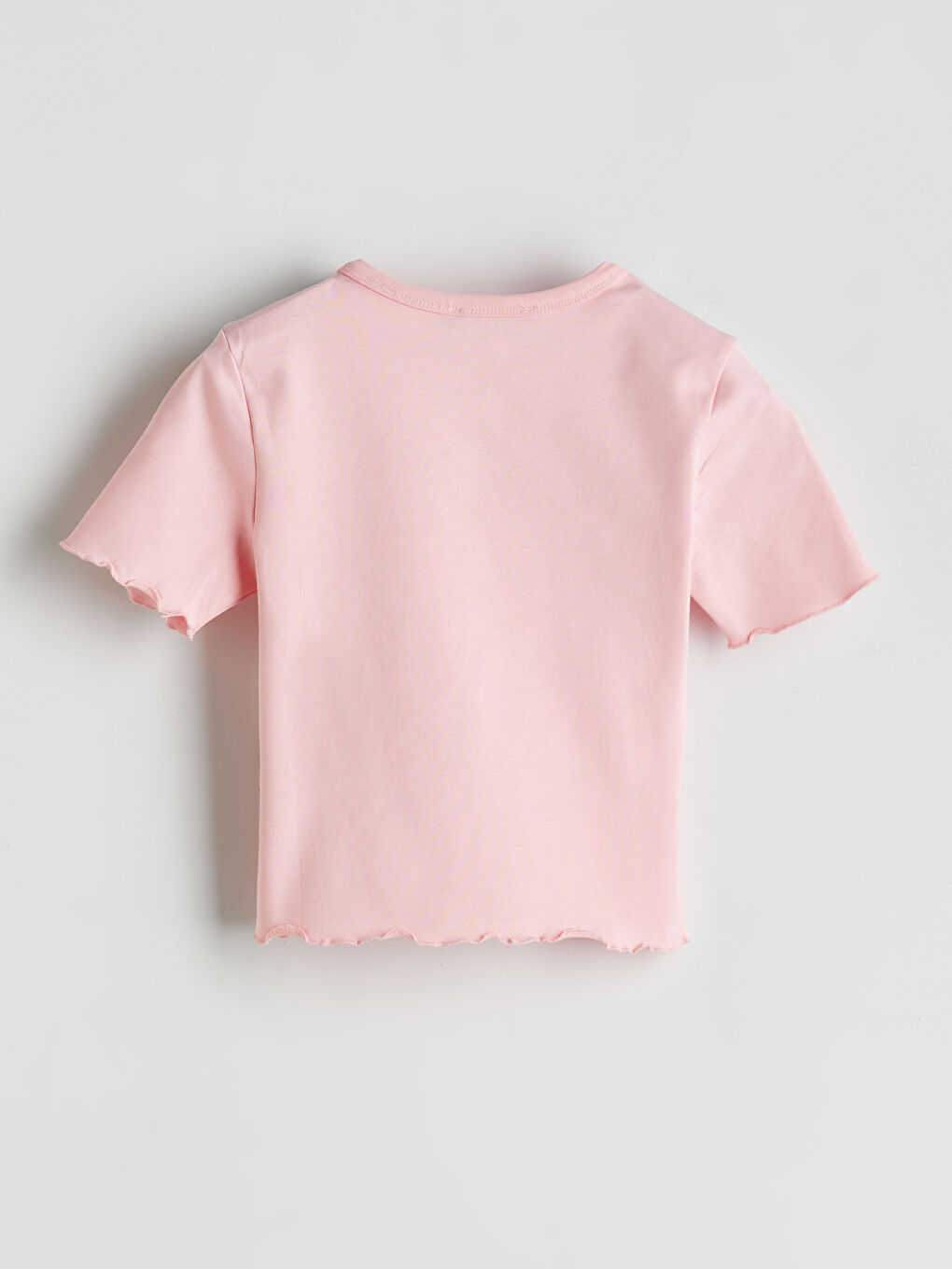 Crew Neck Embroidered Women's Crop Top -S5GR61Z8-QX9