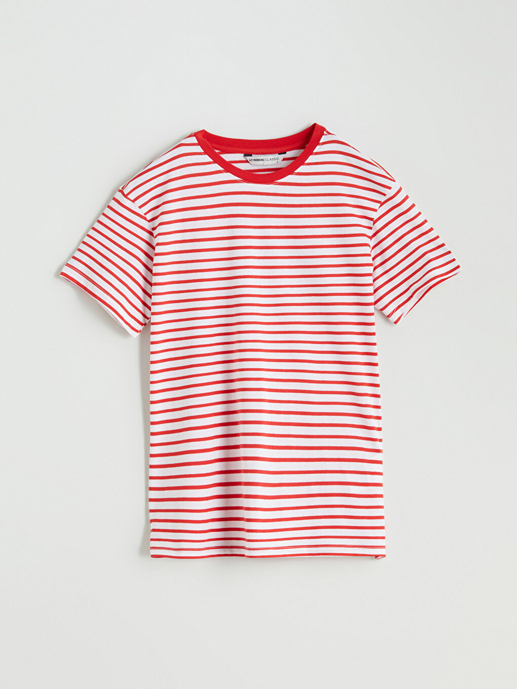 Crew Neck Striped Women's T-Shirt -S5GR62Z8-E48