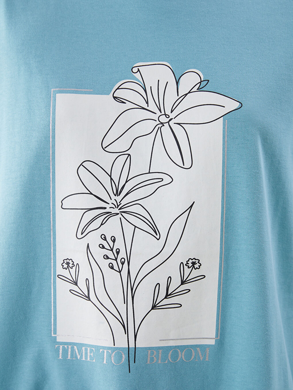 LCW Comfort Crew Neck Printed Women's T-Shirt -S5GR64Z8-GFB