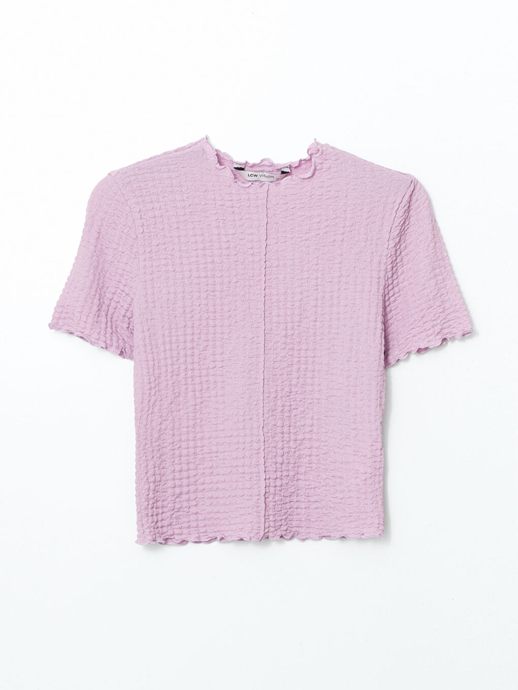 Crew Neck Textured Women's Body -S5GR65Z8-KYA
