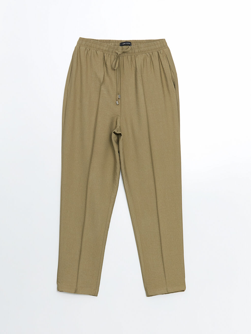 Elastic Waist Carrot Fit Women's Trousers -S5GR72Z8-Y1Q