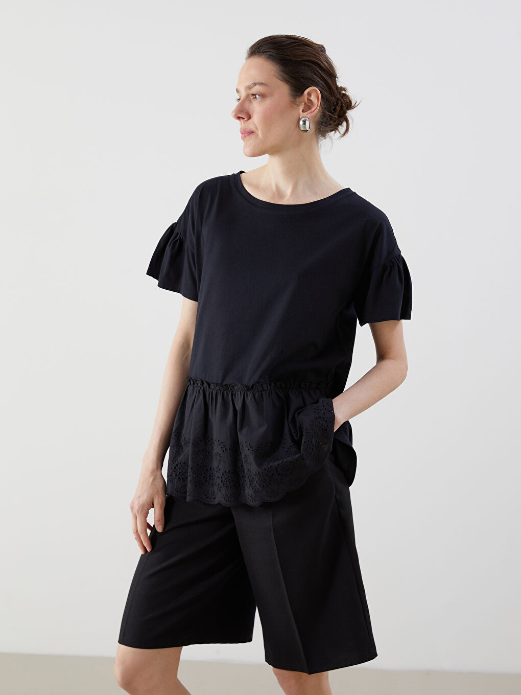 LCW Comfort Woman BLACK Blouse -S5GR79Z8-CVL