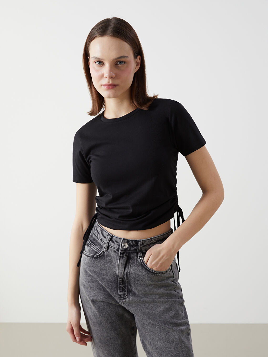 XSIDE Crew Neck Women's T-Shirt -S5GR83Z8-CVL