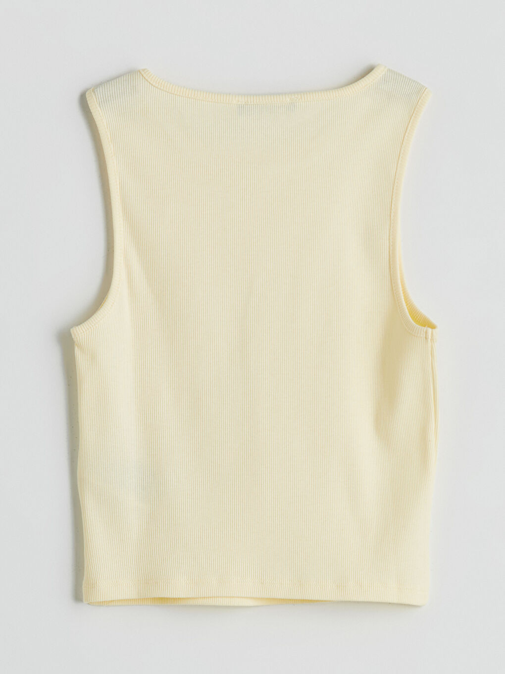 Sarı Bisiklet Yaka Kadın Crop-5