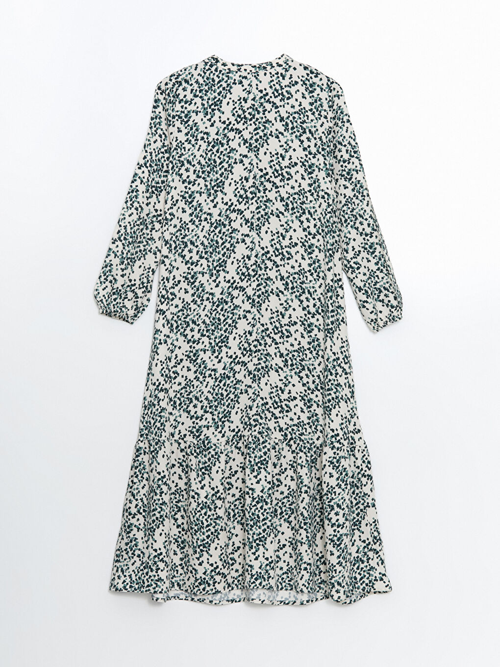 Crew Neck Patterned Women's Dress -S5GS11Z8-LQB