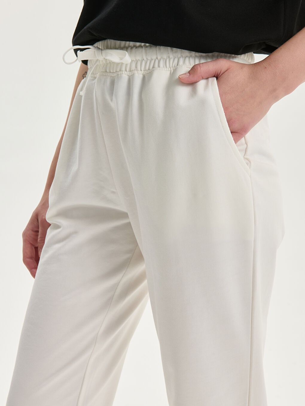 Elasticated Waist Printed Women's Jogger Sweatpants -S5GS36Z8-FEW