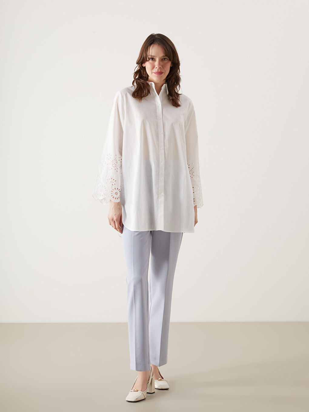 Embroidered Women's Shirt Tunic -S5GS50Z8-Q6K