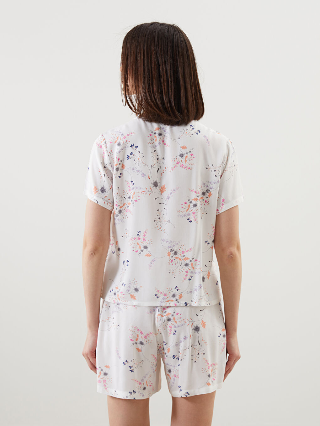 Woman ECRU Shortie Pyjama Set -S5GS62Z8-LRA