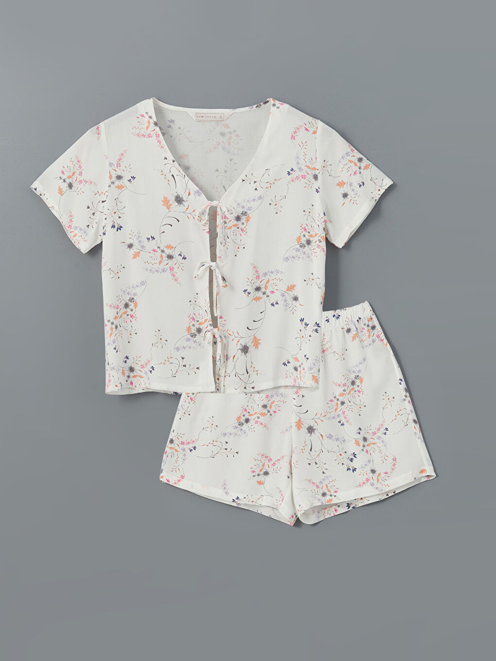 Woman ECRU Shortie Pyjama Set -S5GS62Z8-LRA