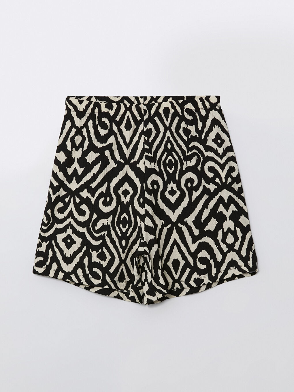 Women's Elastic Waist Patterned Shorts -S5GS95Z8-LQJ