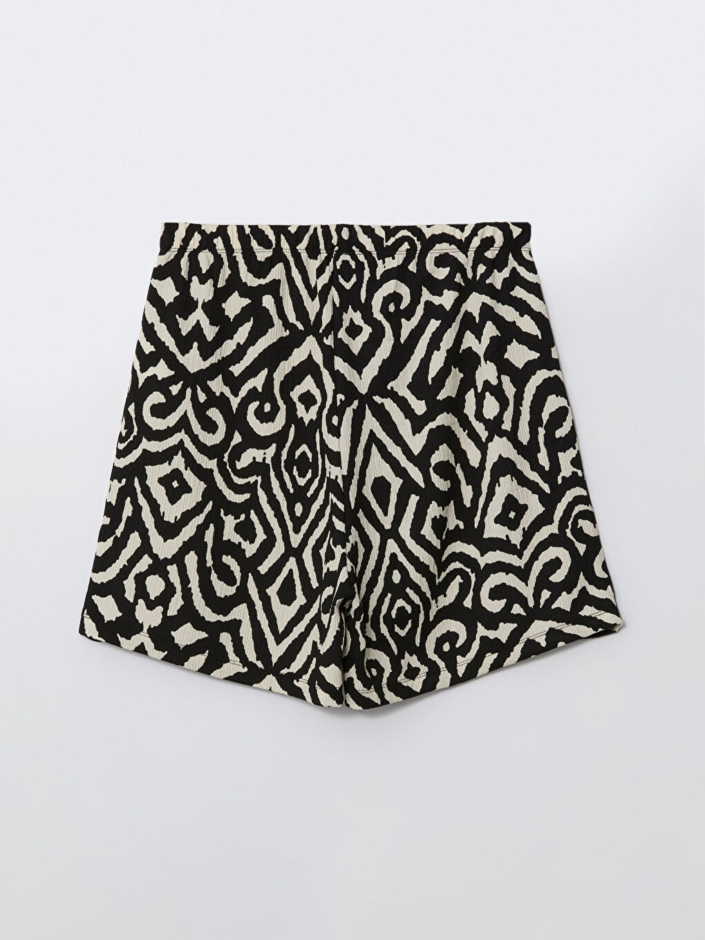 Women's Elastic Waist Patterned Shorts -S5GS95Z8-LQJ