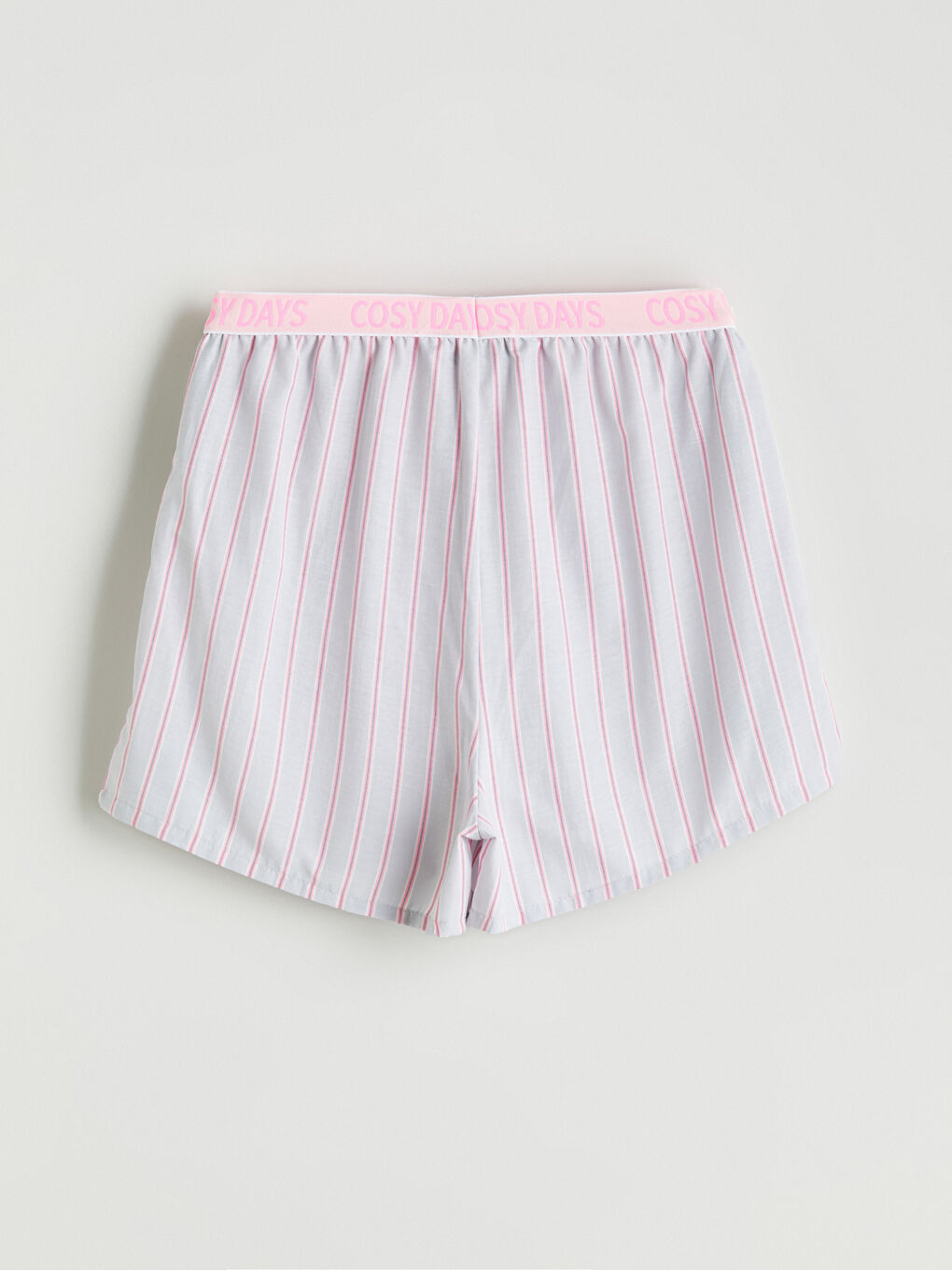 Elasticated Waist Striped Women's Short Pyjama Bottoms-5
