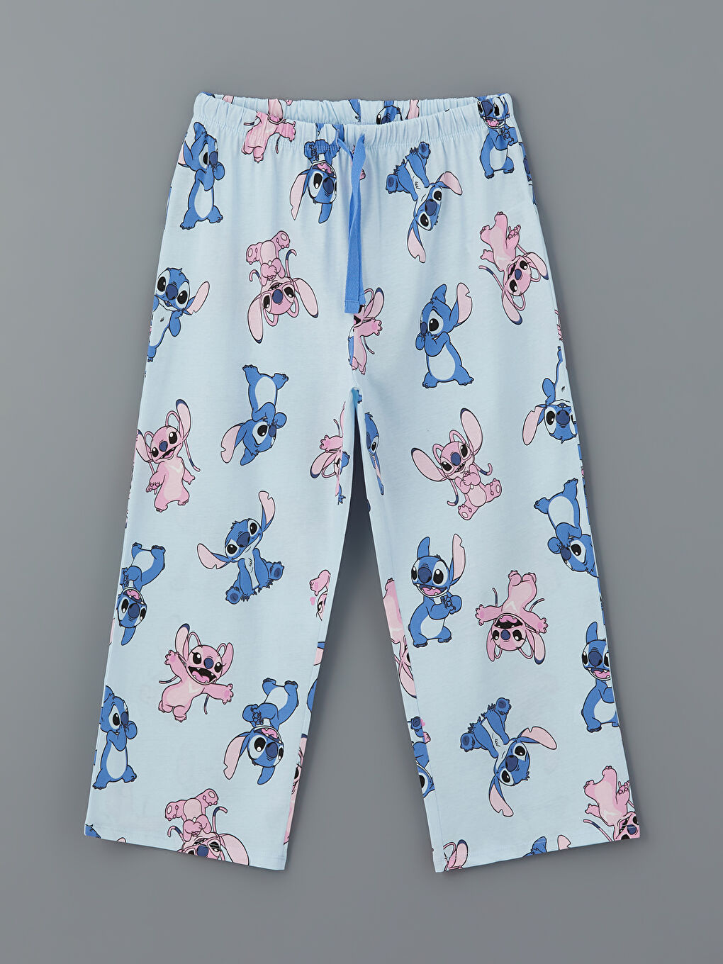 LCW Young Mavi Lilo & Stitch Baskılı Kadın Pijama Altı