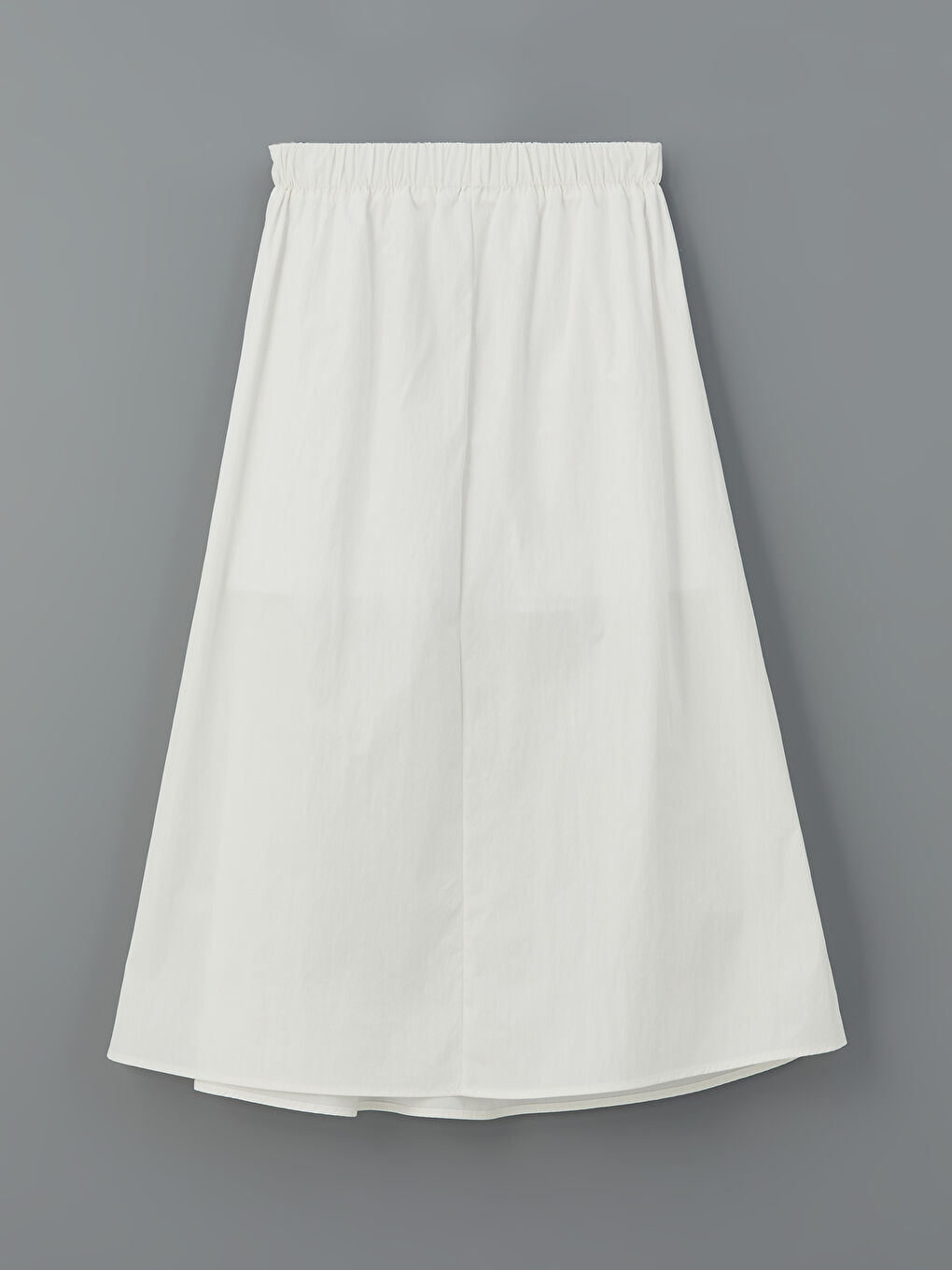 Ekru Beli Lastikli Standart Fit Etek-5