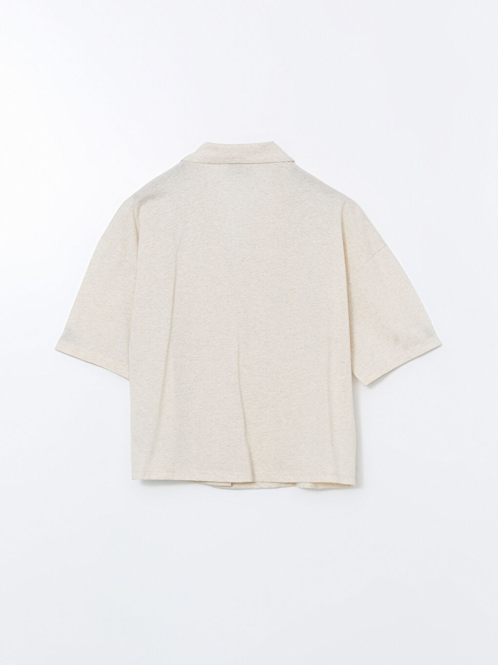 Bej Gömlek Ayı Teddy Baskılı Kadın Pijama Üstü-1