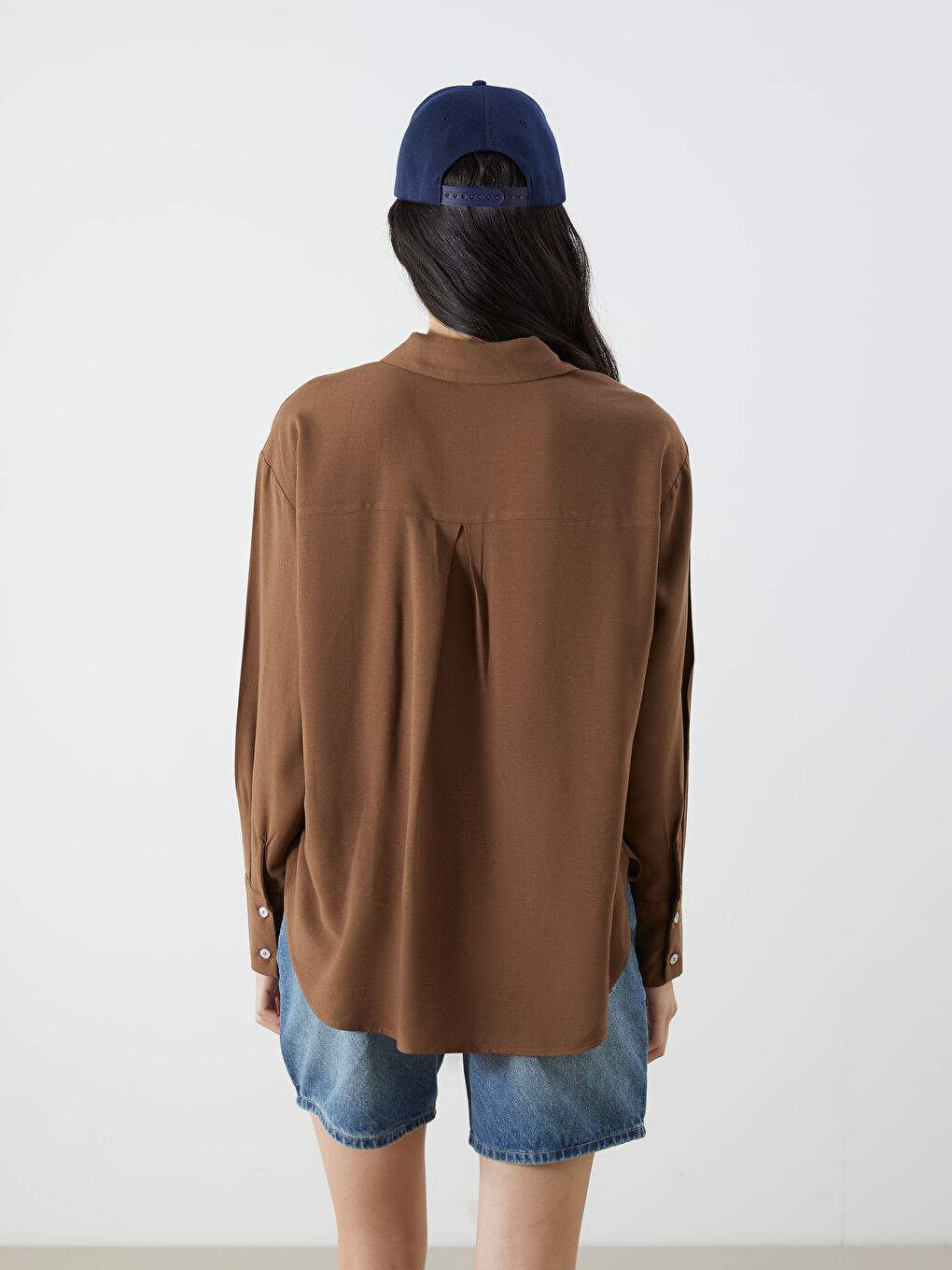 Linen Blend Women's Shirt -S5GT39Z8-CT9