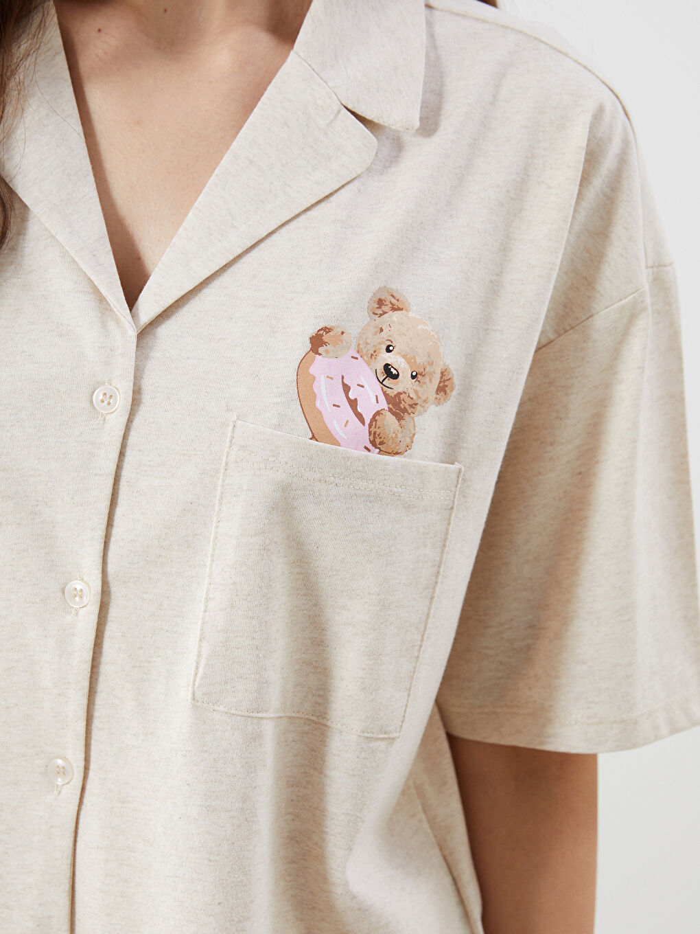 Woman BEIGE Pyjama Set -S5GT42Z8-MXN