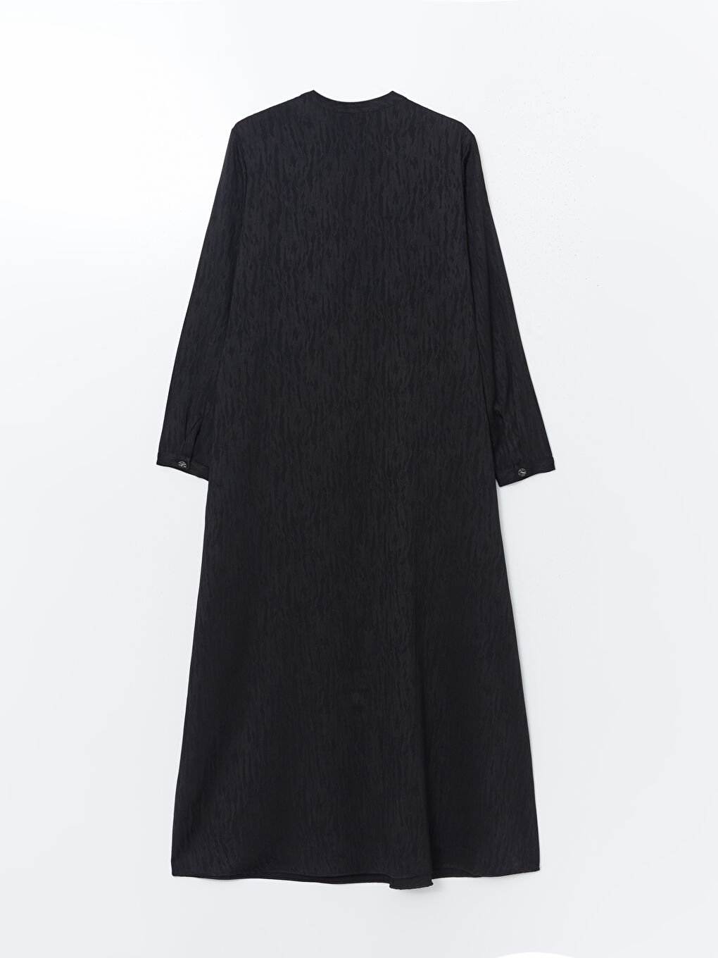 Grandad Collar Patterned Women's Dress-5