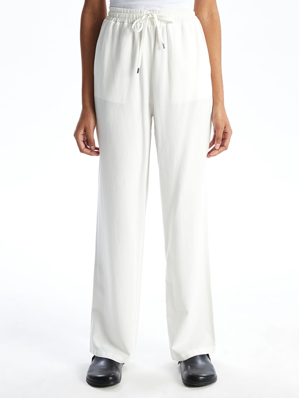 XSIDE Women's Elastic Waist Linen Blend Trousers -S5GT67Z8-Q6K